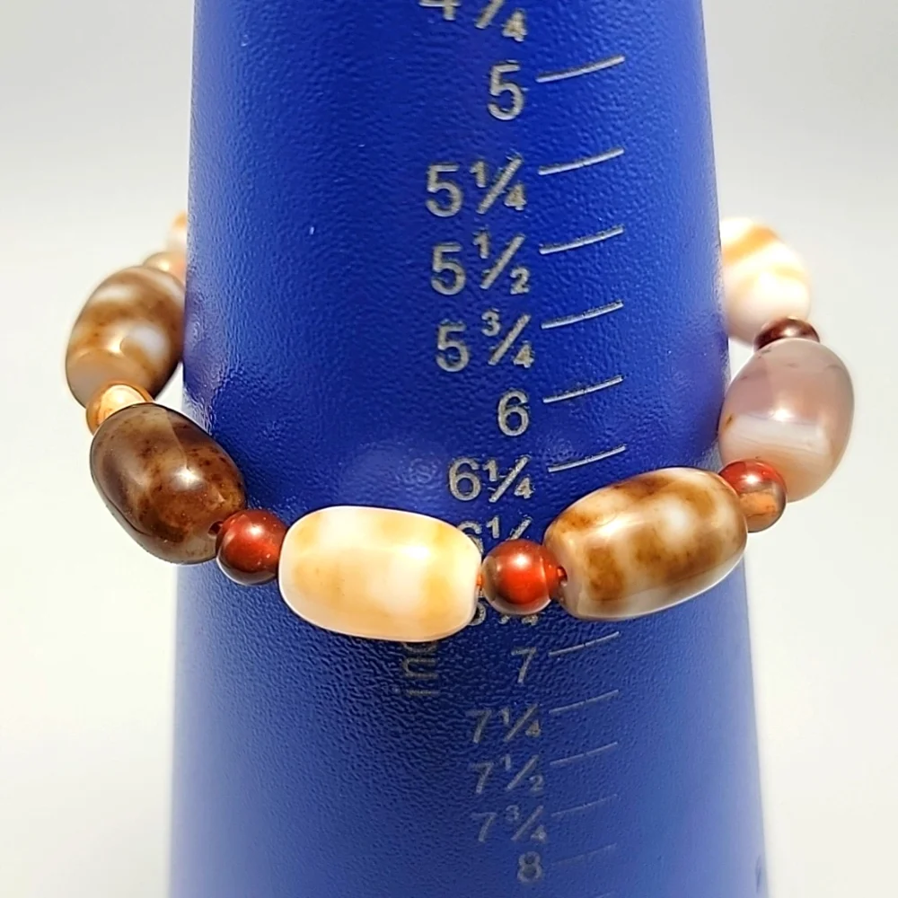 11*16mm Natural Gobi Agate Eyes Agate/stone Madagascar Beads Bracelet